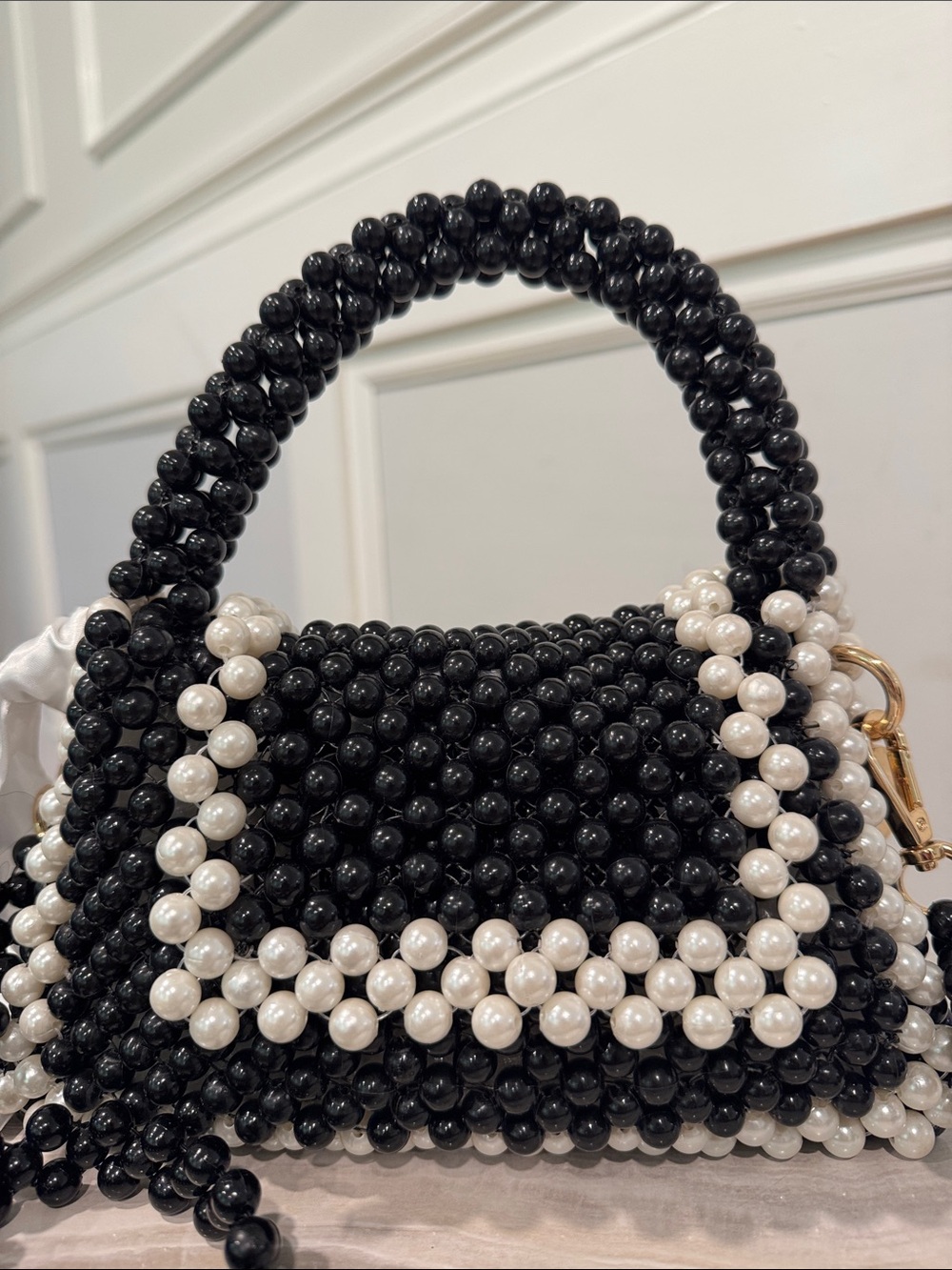 Kate Spade Bag Black White Beaded Target Limited Edition Sold Out Mini Crossbody - Picture 5 of 17